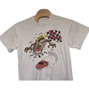 Vintage 90s Mens XL NASCAR Tasmanian Devil Taz Short Sleeve T-Shirt USA READ